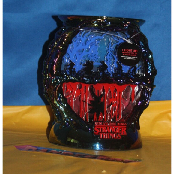 Bath & Body Works Stranger Things The Upside Down Lighted Pedestal Candle Holder - Picture 1 of 8